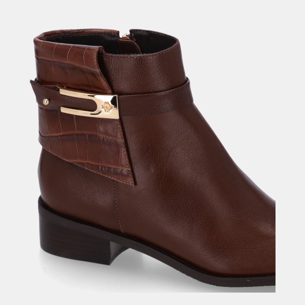 Bota Cano Curto Croco Trufa - 52460033 Trufa 5