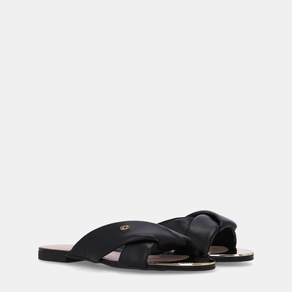 Chinelo Couro Saara Preto - 53120036 Preto 3