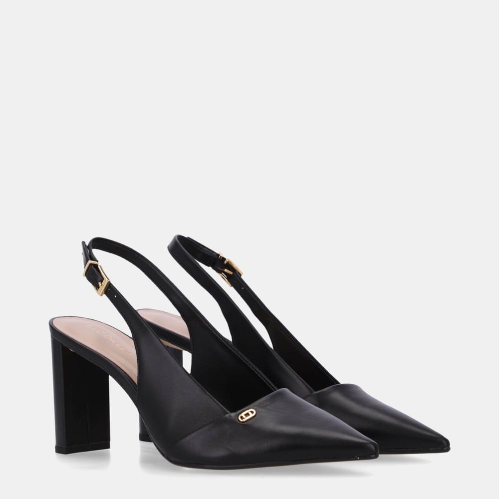 Slingback Pelica Preto - 80230054 Preto 3