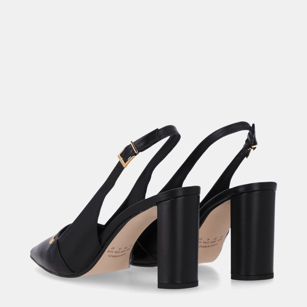 Slingback Pelica Preto - 80230054 Preto 4