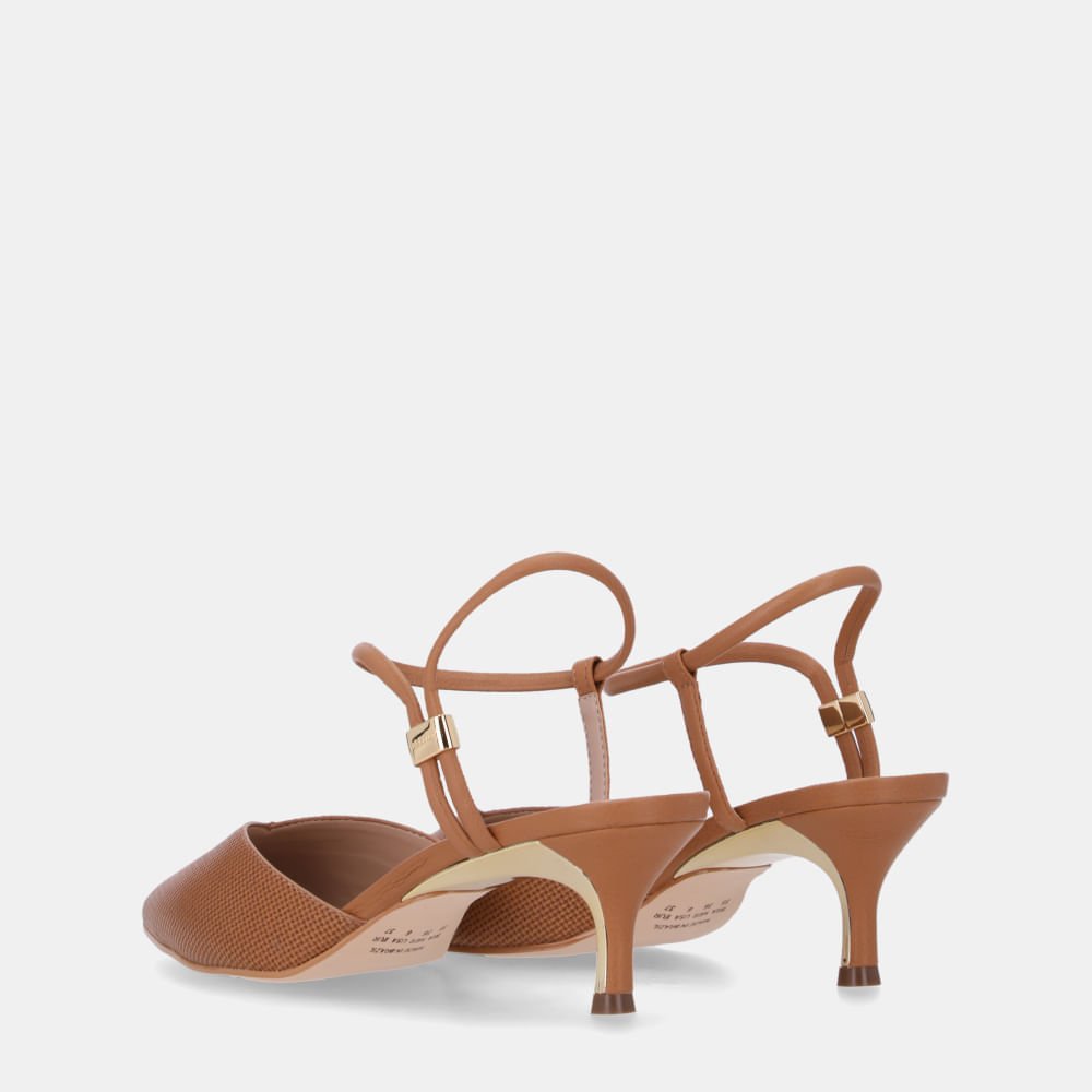 Slingback Tramado Amêndoa - 58060001 Amêndoa 3