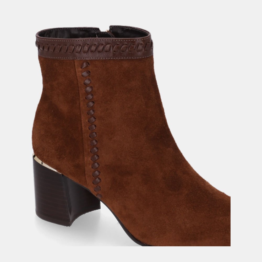 Bota Cano Curto Camurça Trufa - 80740012 Trufa 4