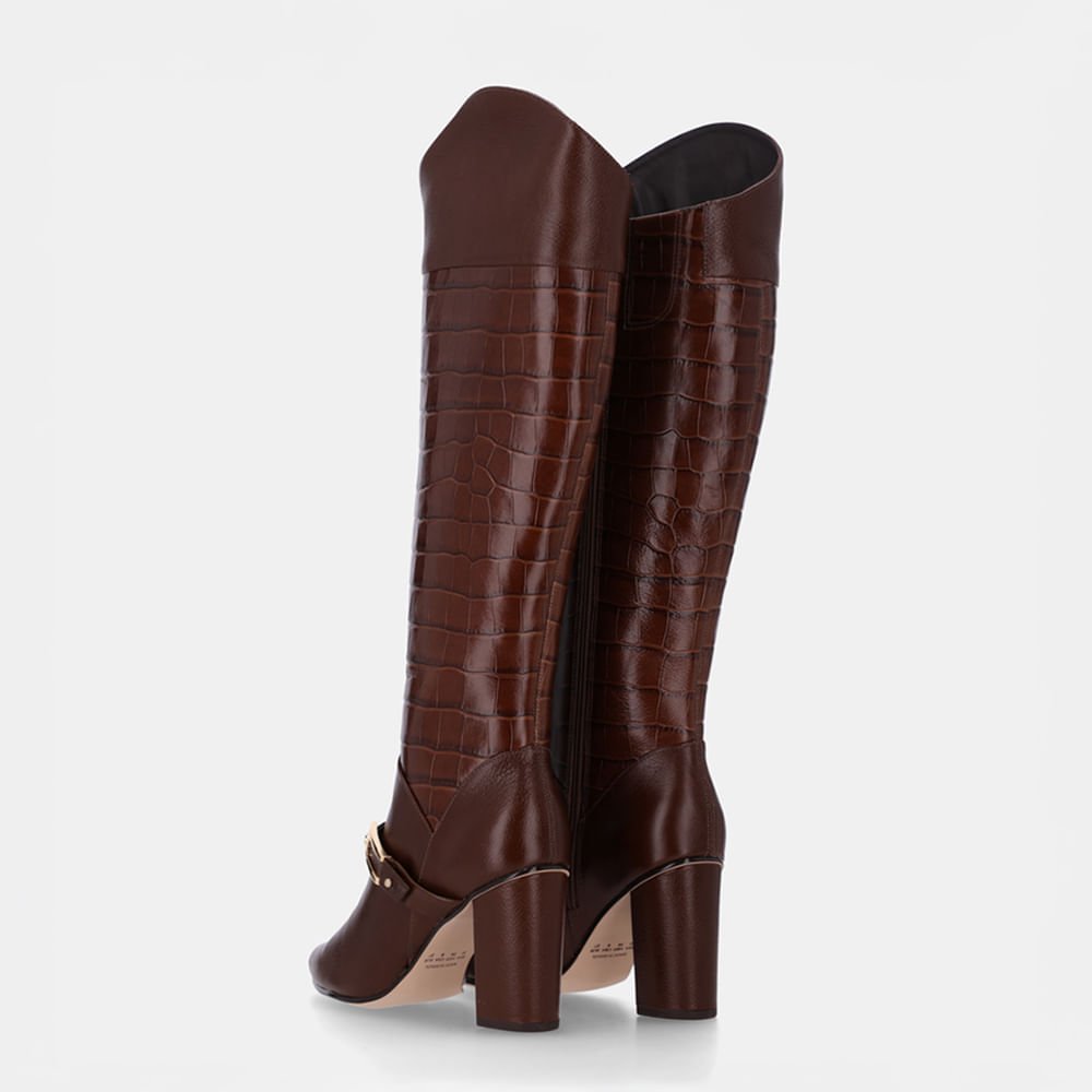 Bota Cano Longo Croco Trufa - 56510032 Trufa 4