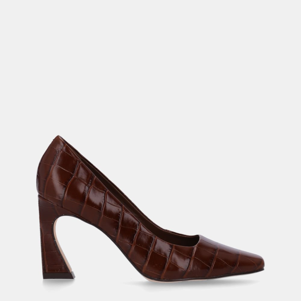 Scarpin Croco Trufa - 81100002