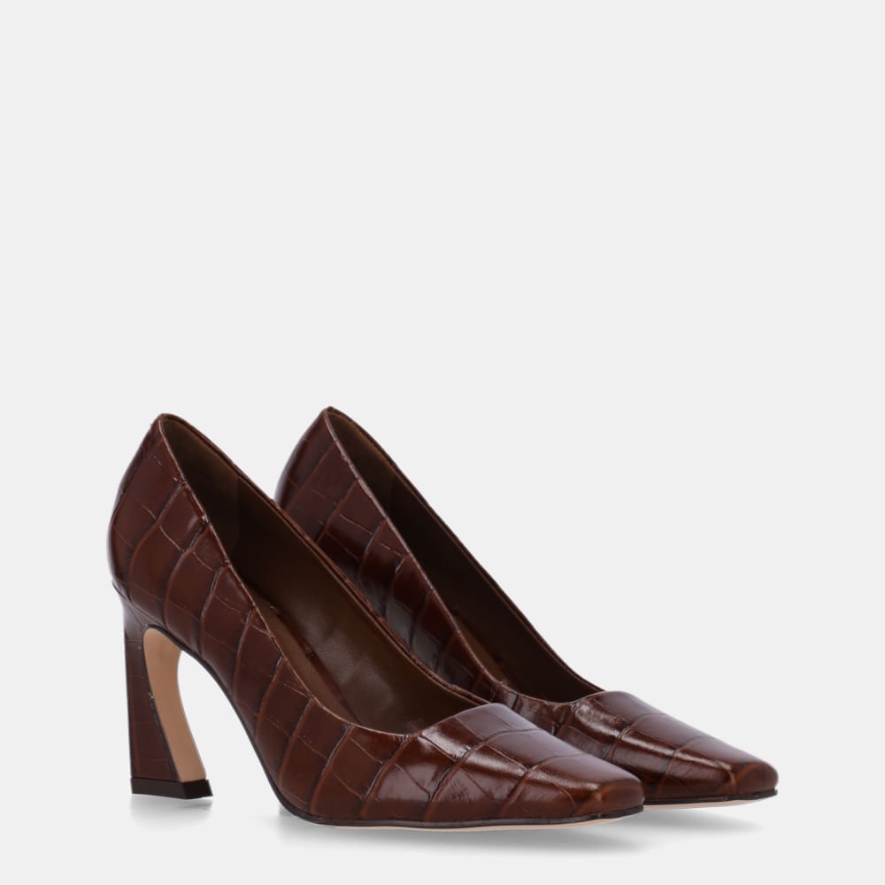 Scarpin Croco Trufa - 81100002 Trufa 3