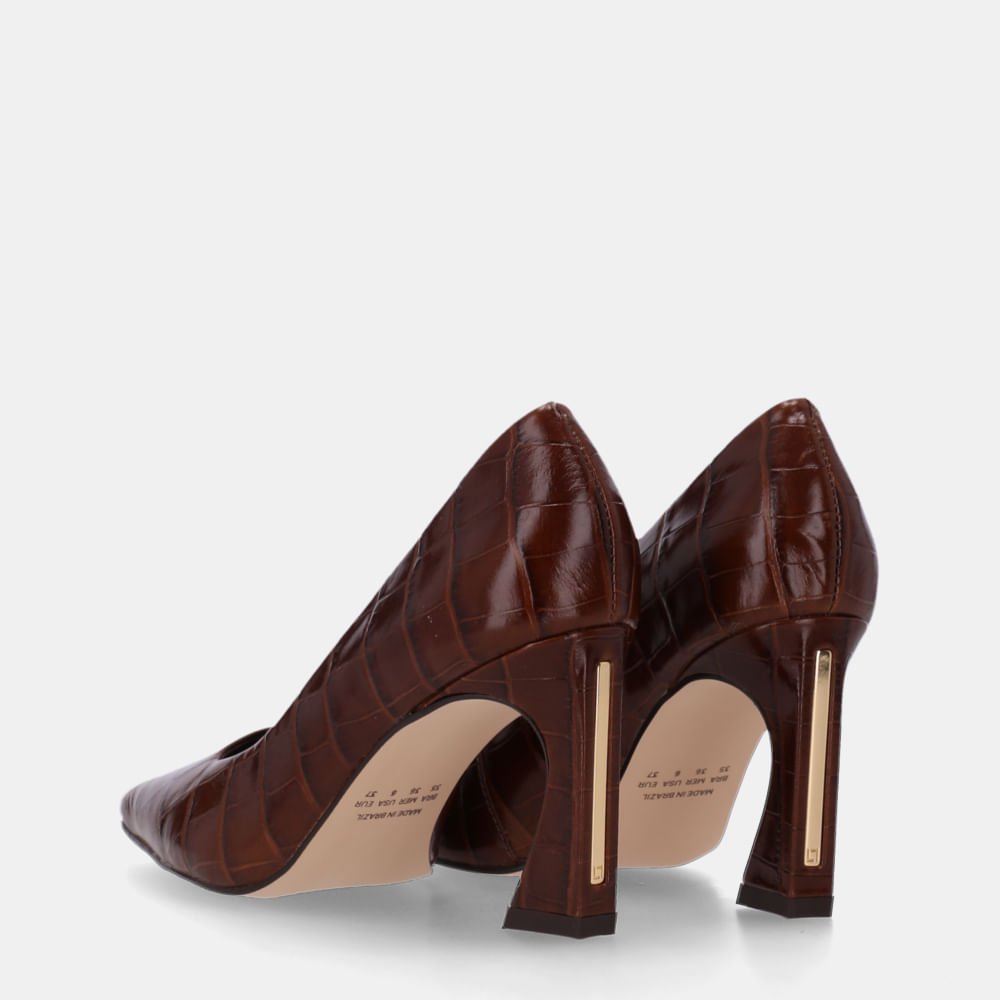Scarpin Croco Trufa - 81100002 Trufa 4