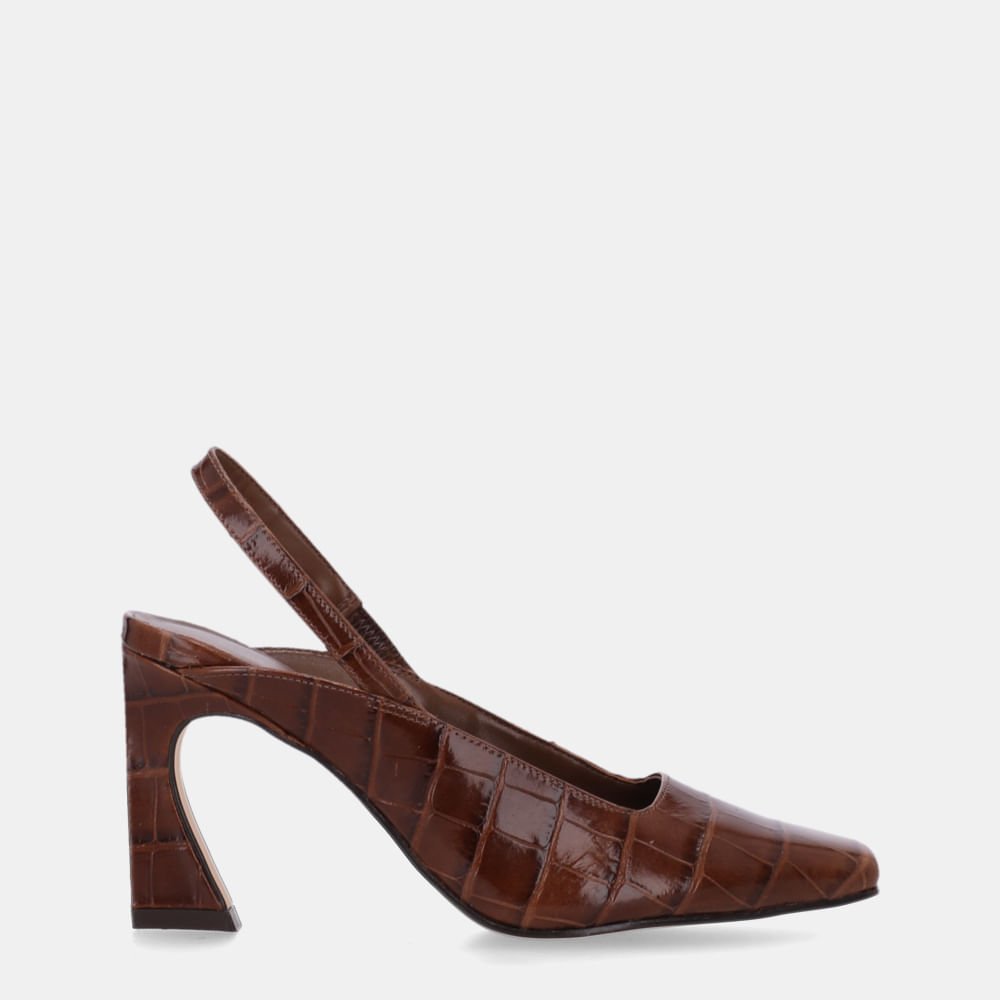 Slingback Croco Trufa - 81100004