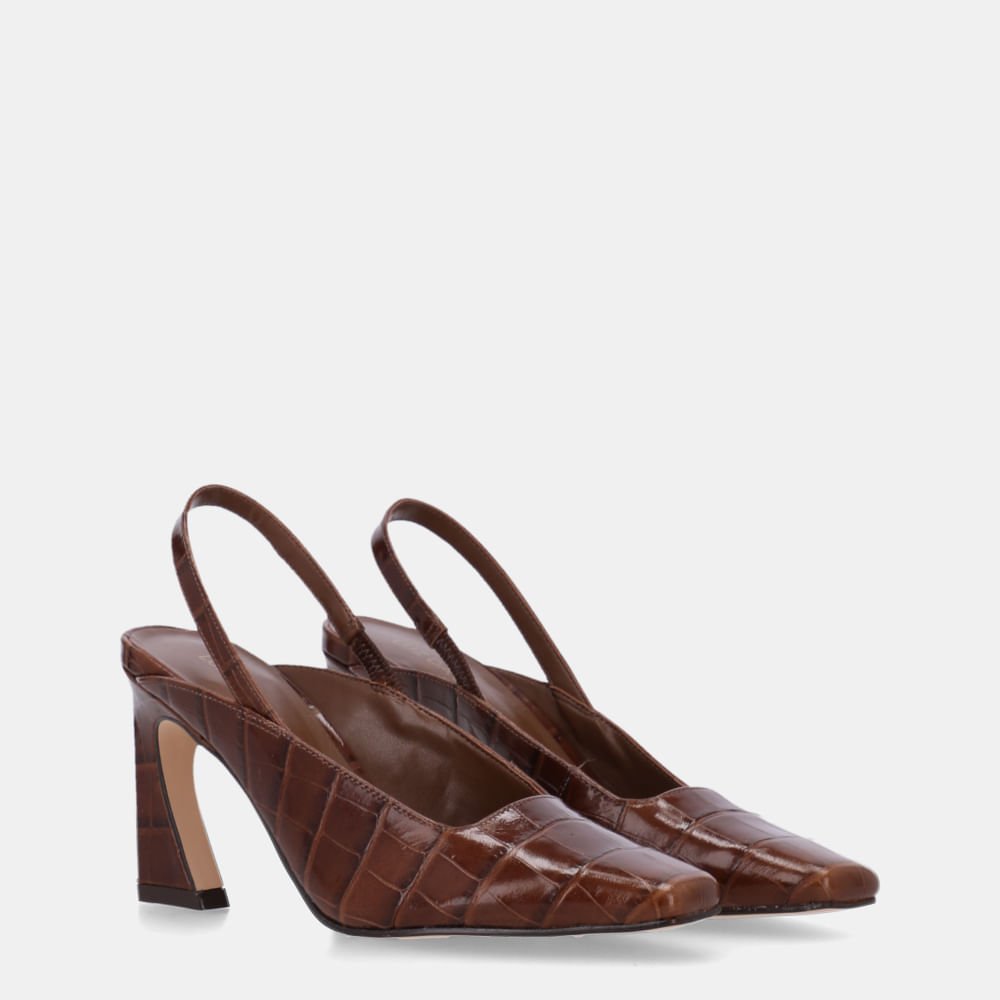Slingback Croco Trufa - 81100004 Trufa 3