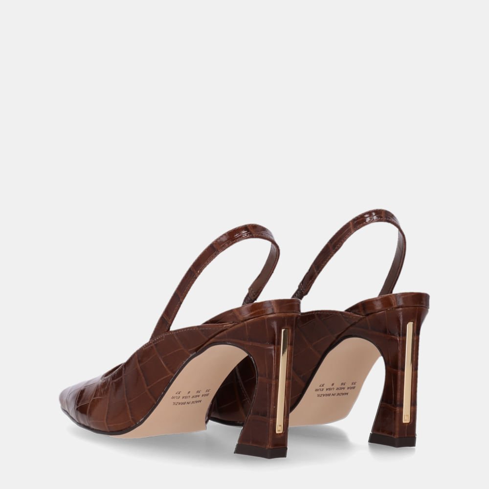 Slingback Croco Trufa - 81100004 Trufa 4
