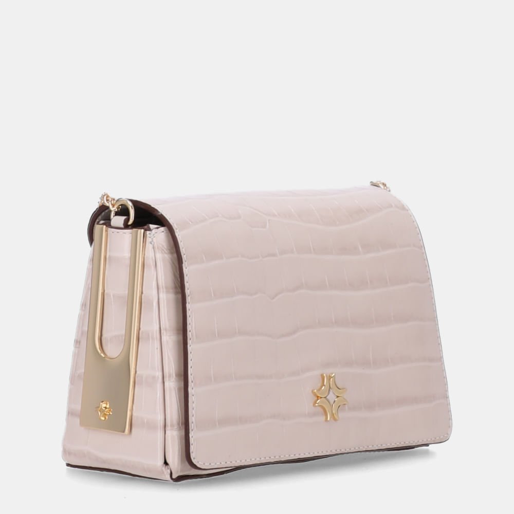 Bolsa Satchel Pequena Croco Panna - 2000850 Panna 3