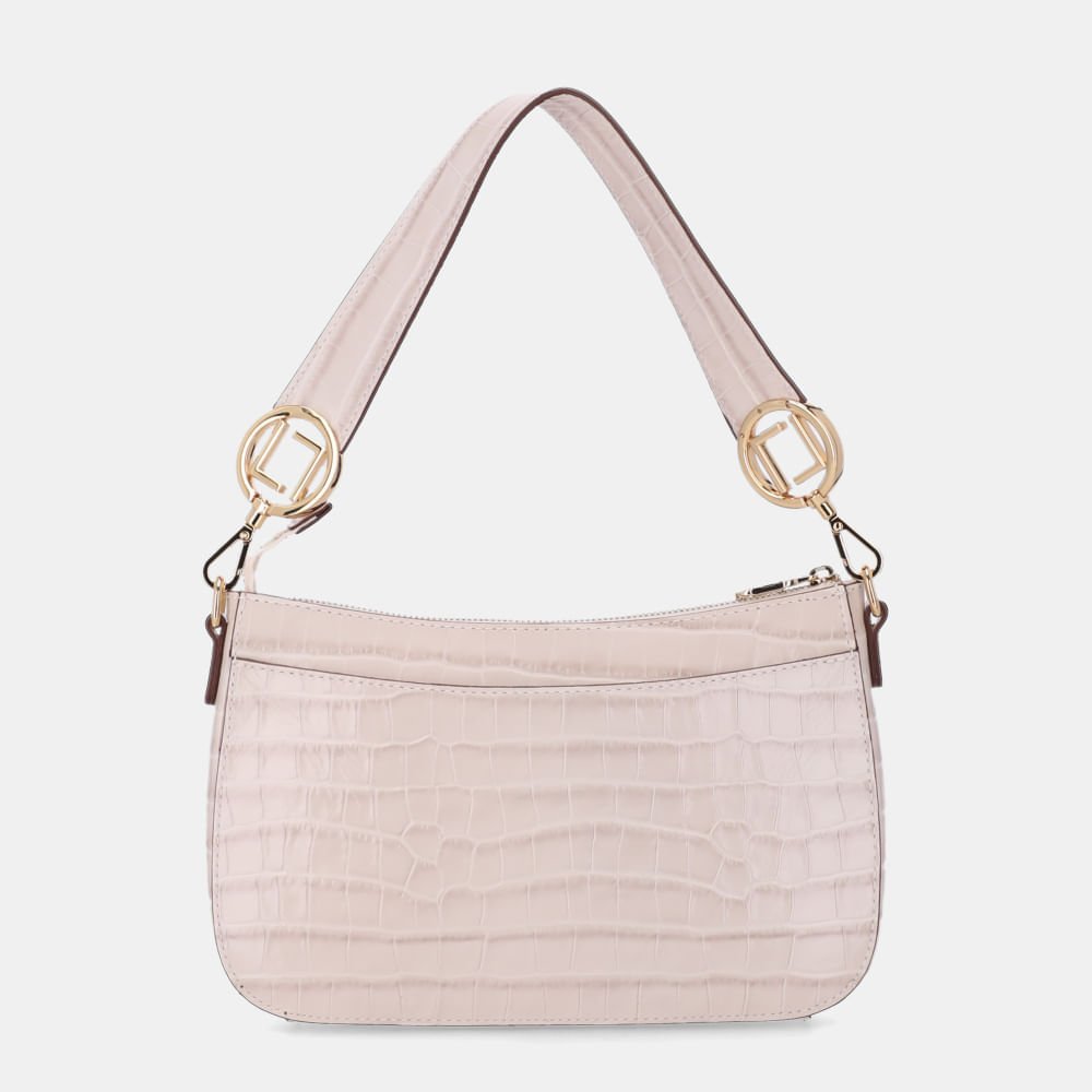 Bolsa Baguete Pequena Croco Panna - 2000842 Panna 3