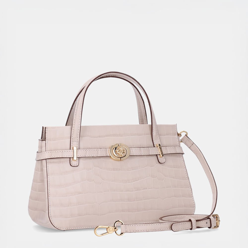 Bolsa Tote Média Croco Panna - 2000848 Panna 4