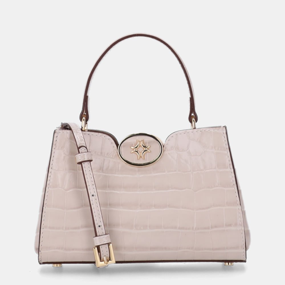 Bolsa Diana Tote Pequena Croco Panna - 2000576