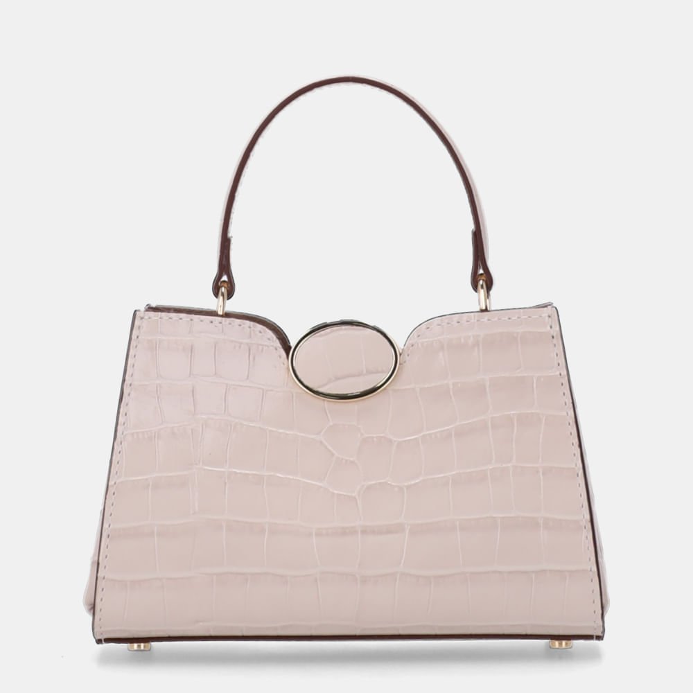 Bolsa Diana Tote Pequena Croco Panna - 2000576 Panna 3