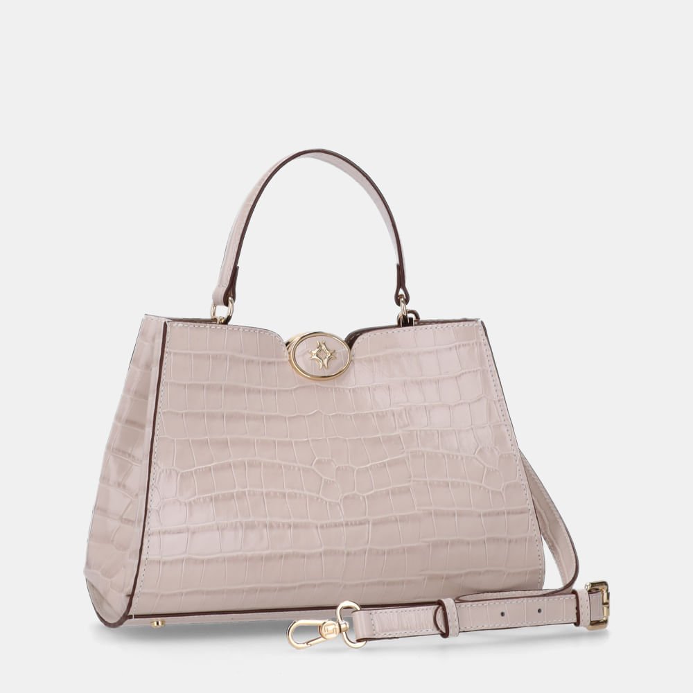 Bolsa Diana Tote Média Croco Panna - 2000575 Panna 4