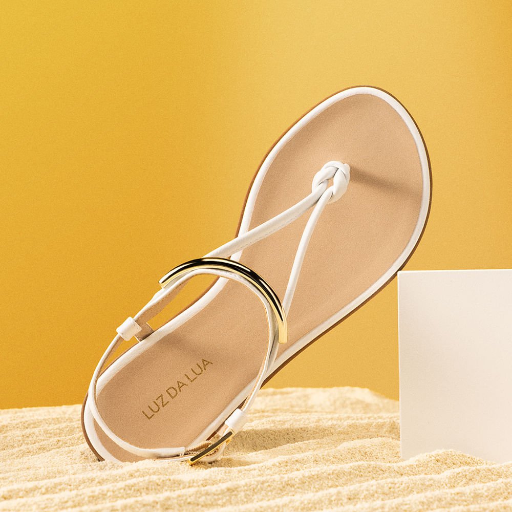 Sandália Rasteira Sun Saara Bianco - 52217800 Bianco 2