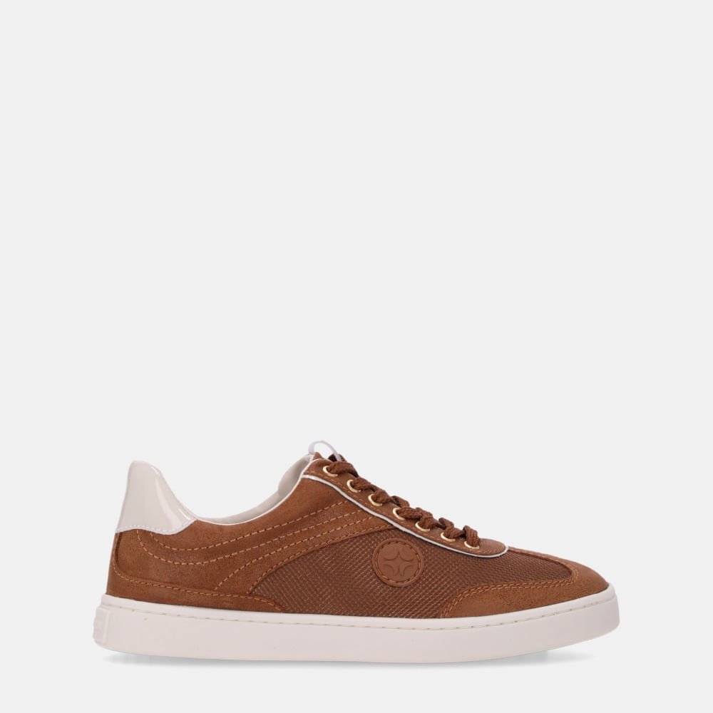 Tênis Arenito Canela Com Lona Canela - 60710007