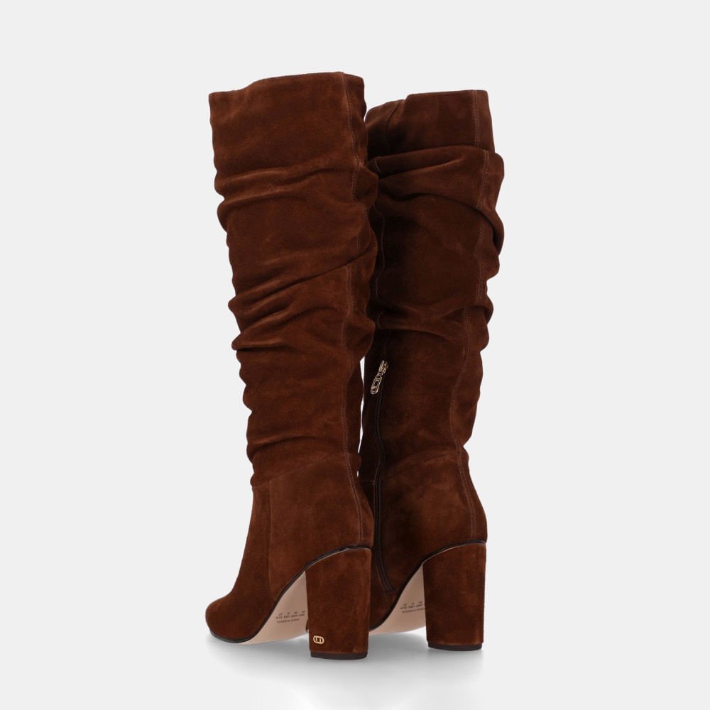 Bota Cano Longo Camurça Trufa - 56510029 Trufa 4