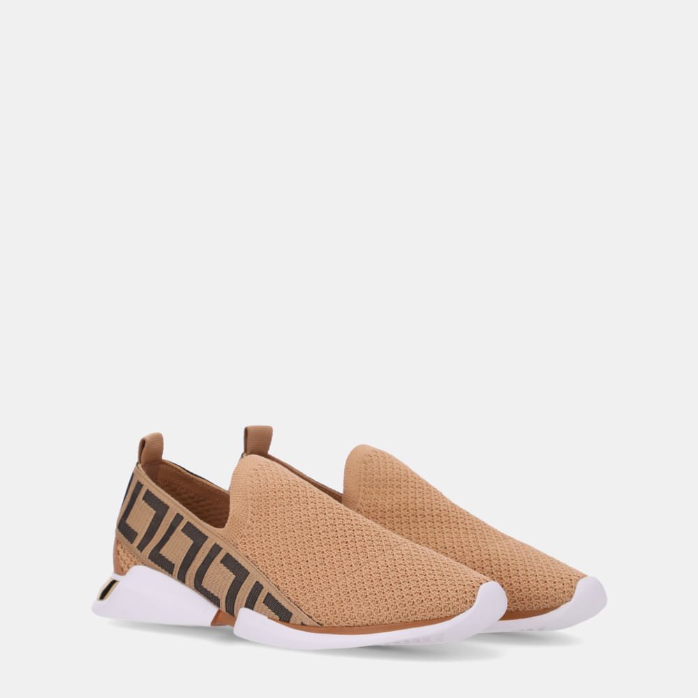Tênis Space Knit Natural/gorgorão Preto-bege - 58650400 Bege 2