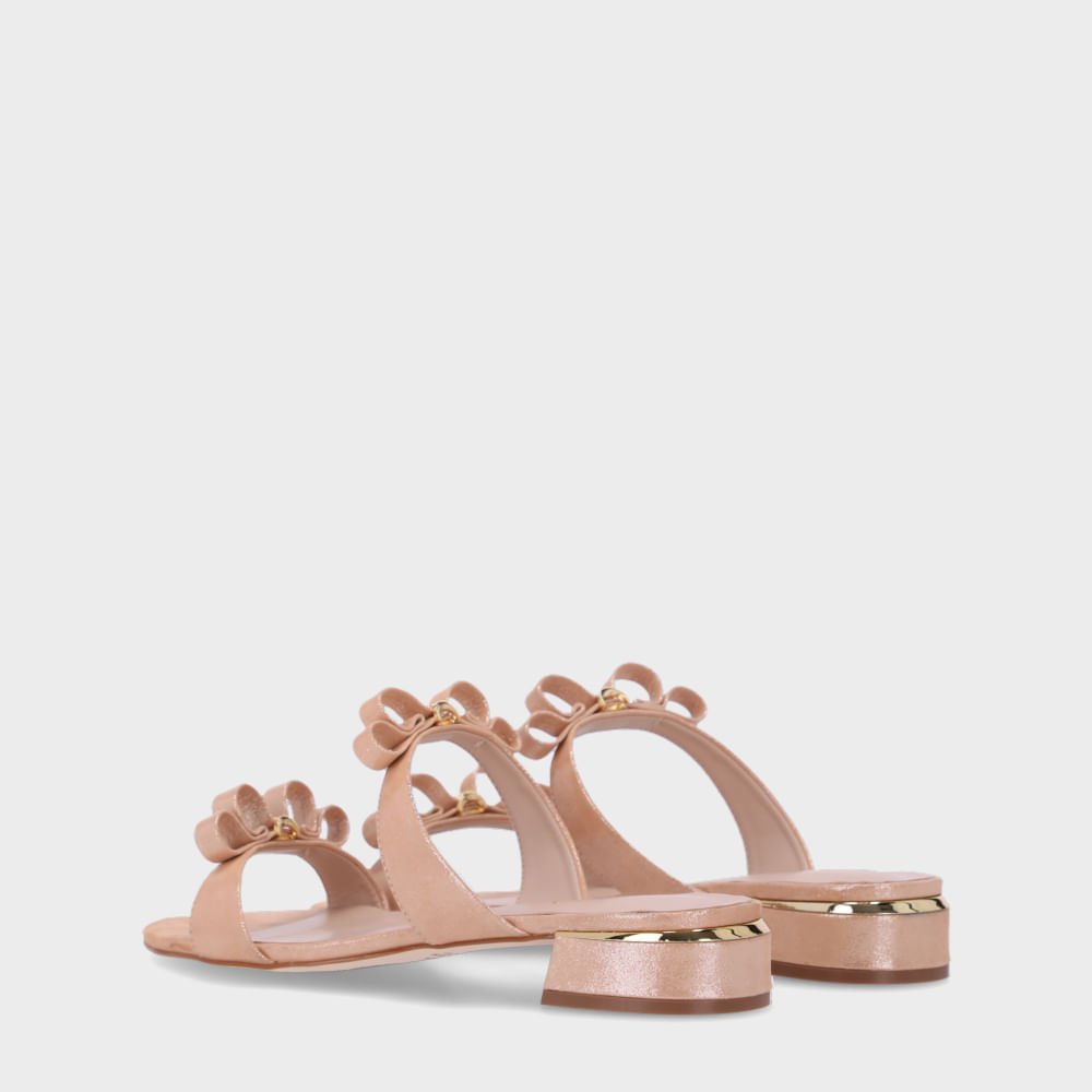 Chinelo Couro Puntini Bege - 80910002 Bege 4