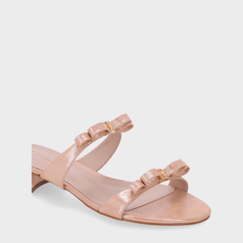 Chinelo Couro Puntini Bege - 80910002 Bege 5