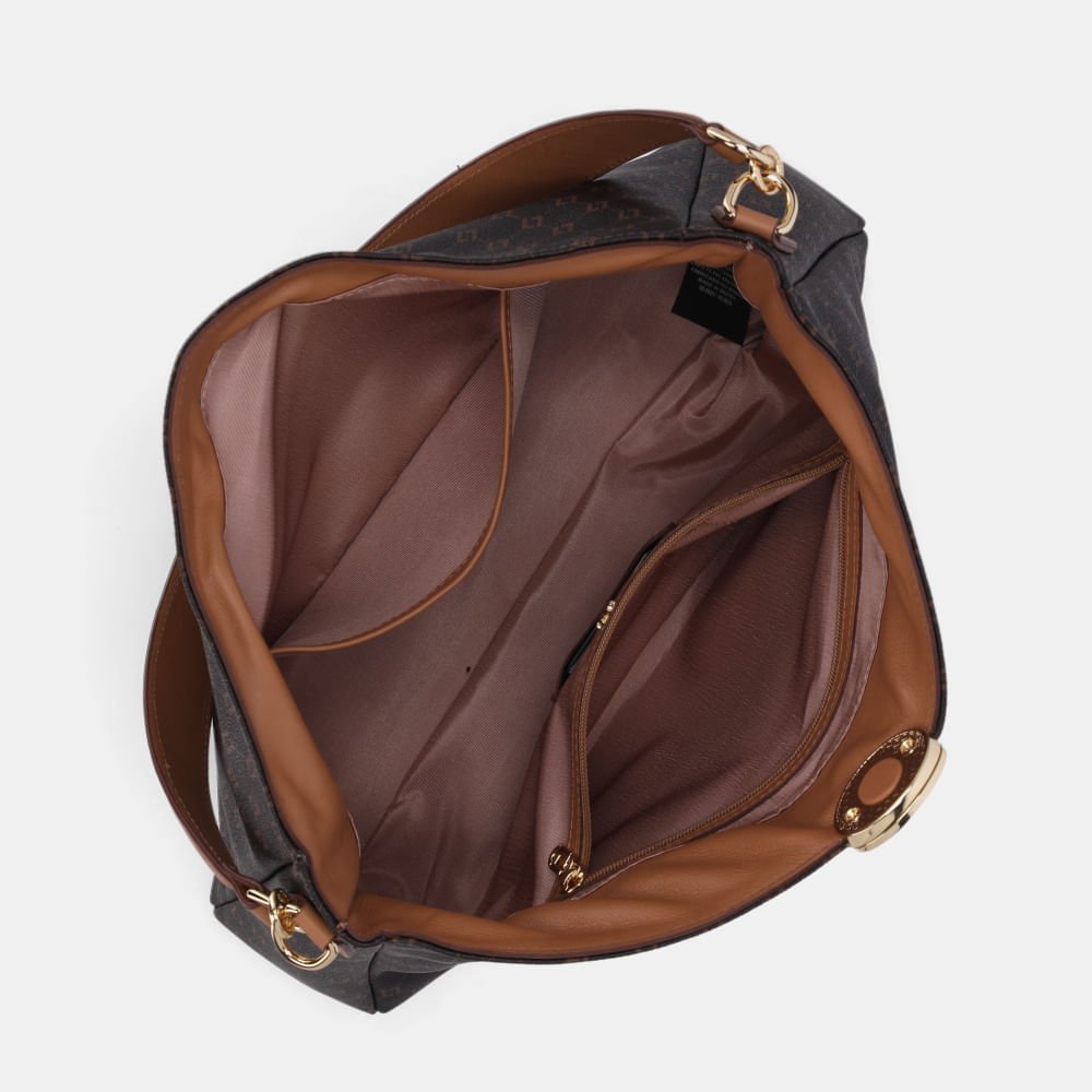 Bolsa Hobo Grande Nmonograma Ll Mocca - 2000724 Mocca 4