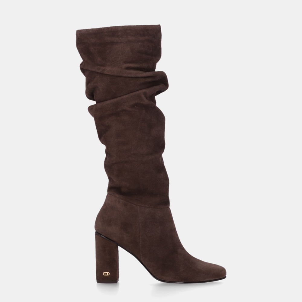 Bota Cano Longo Camurça Cacau - 56510029