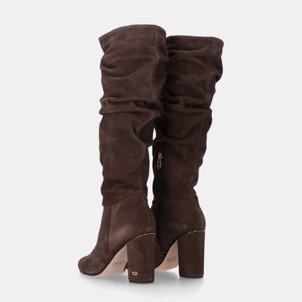 Bota Cano Longo Camurça Cacau - 56510029 Cacau 4