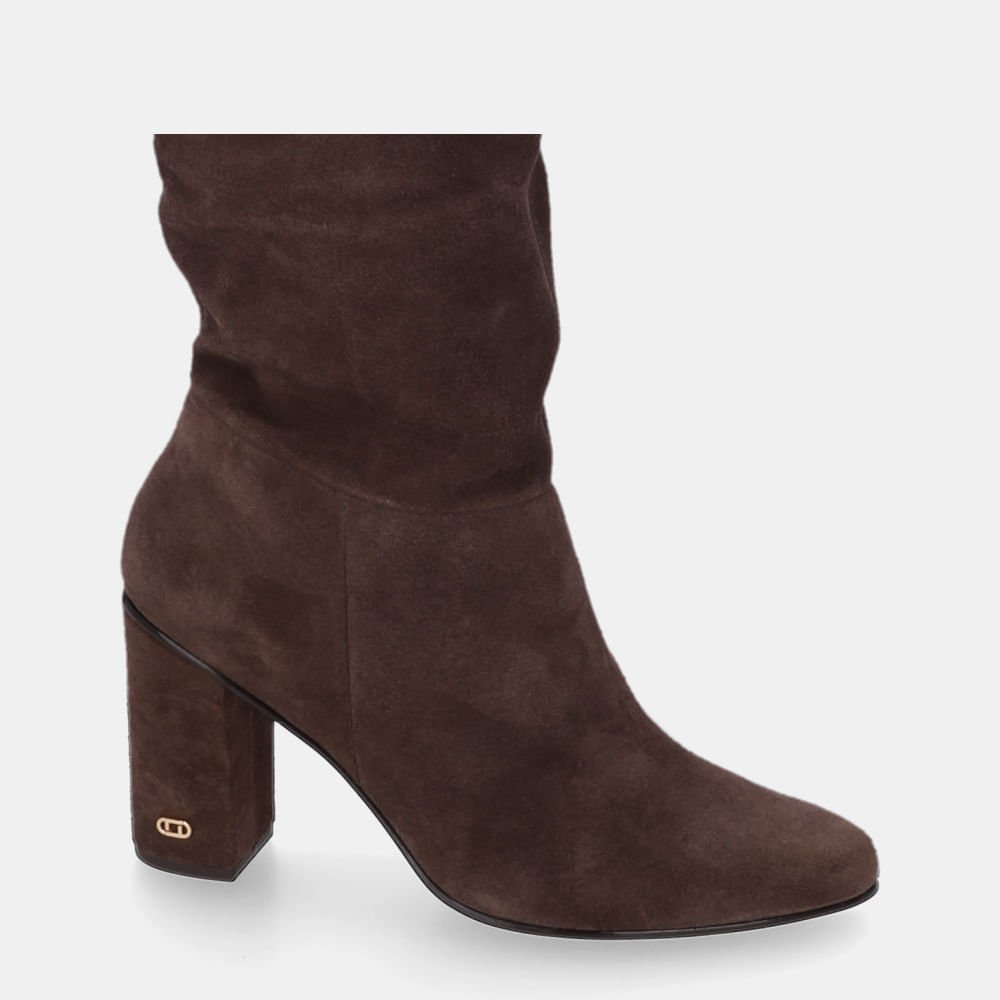 Bota Cano Longo Camurça Cacau - 56510029 Cacau 5