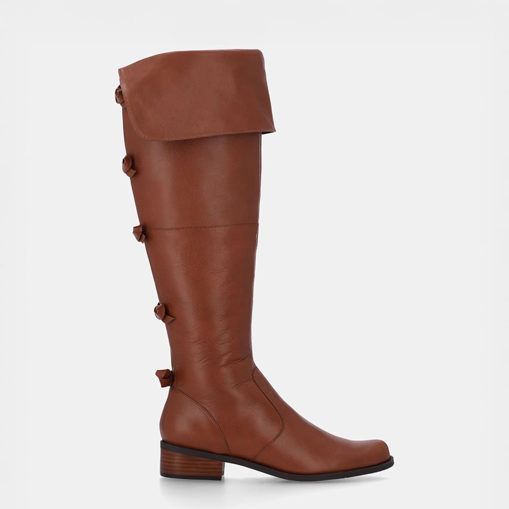 Bota Over The Knee Montenapoleone Âmbar - 52460900