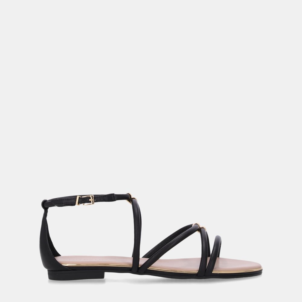 Sandália Rasteira Saara Preto - 54870076