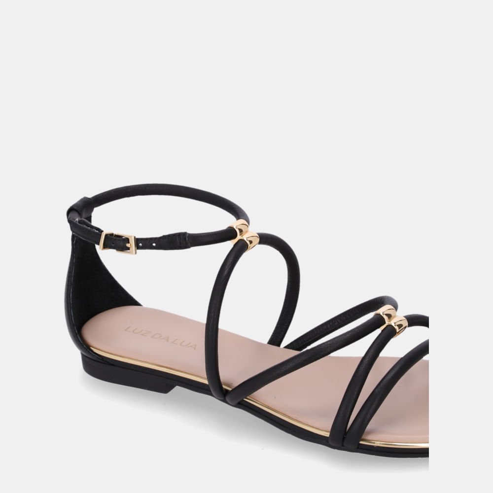 Sandália Rasteira Saara Preto - 54870076 Preto 4