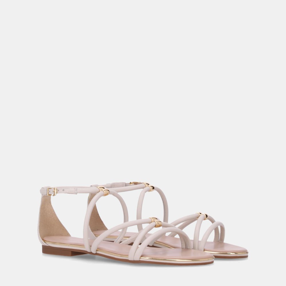 Sandália Rasteira Saara Panna - 54870076 Panna 3
