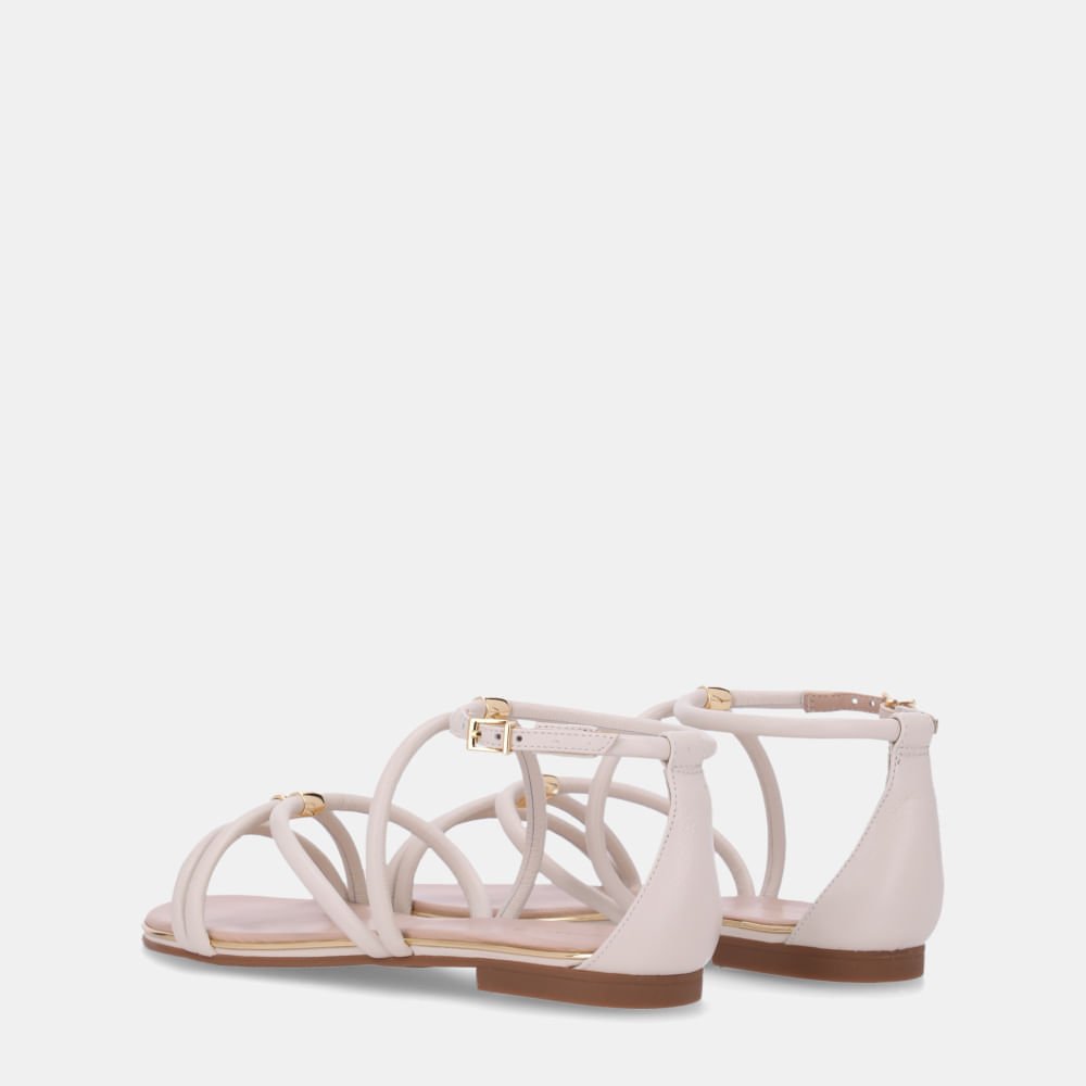 Sandália Rasteira Saara Panna - 54870076 Panna 4