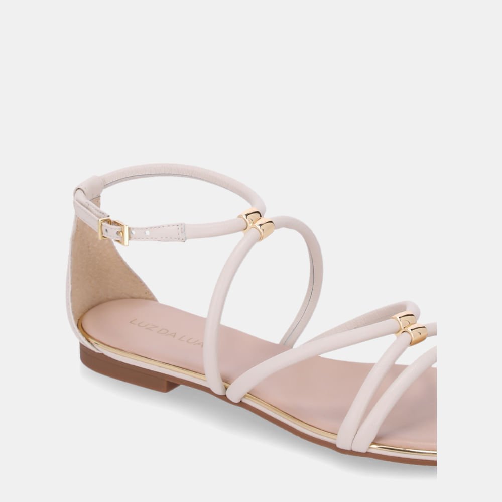 Sandália Rasteira Saara Panna - 54870076 Panna 5