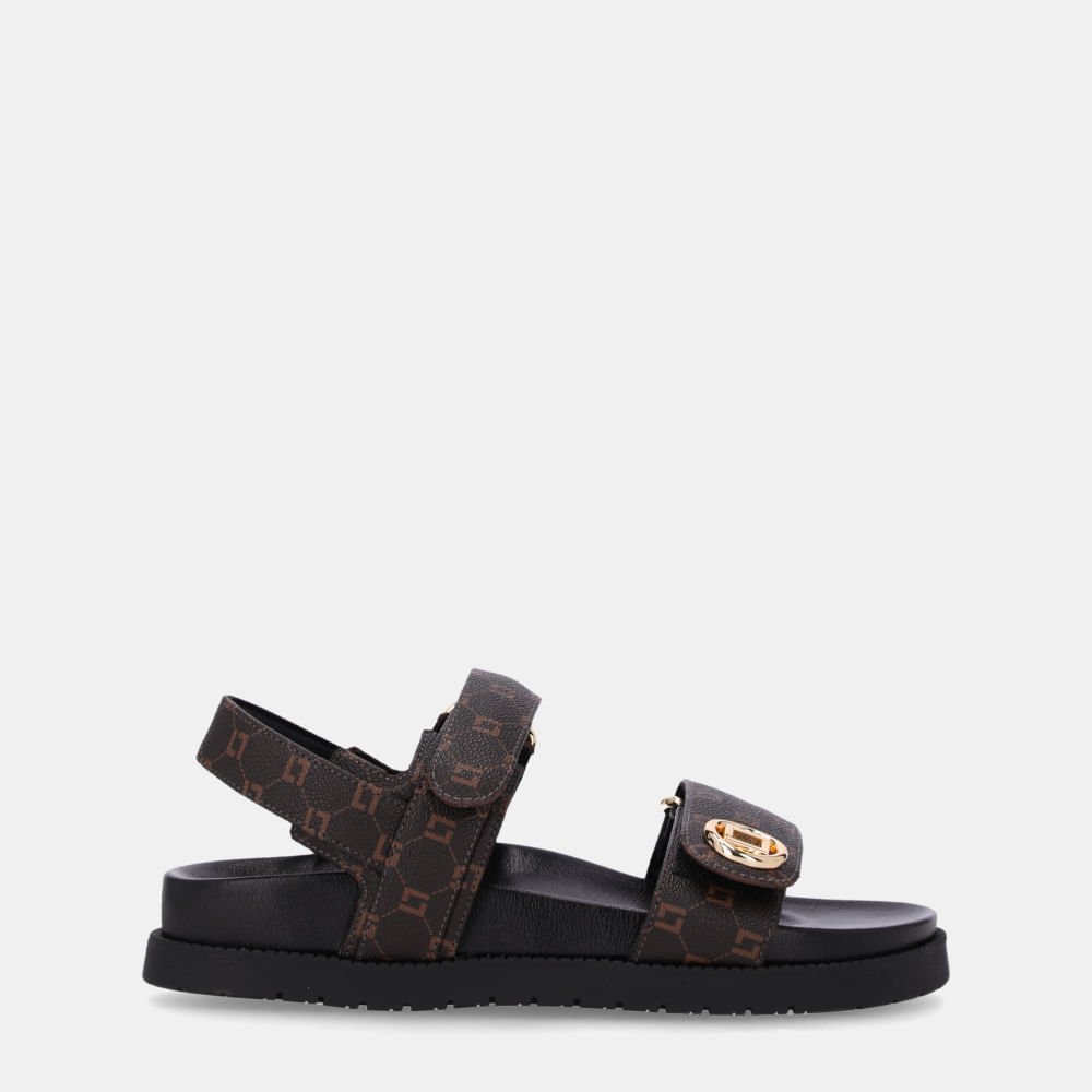 Sandália Flatform Monograma Mocca - 80650007