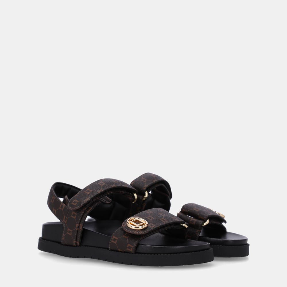 Sandália Flatform Monograma Mocca - 80650007 Mocca 2