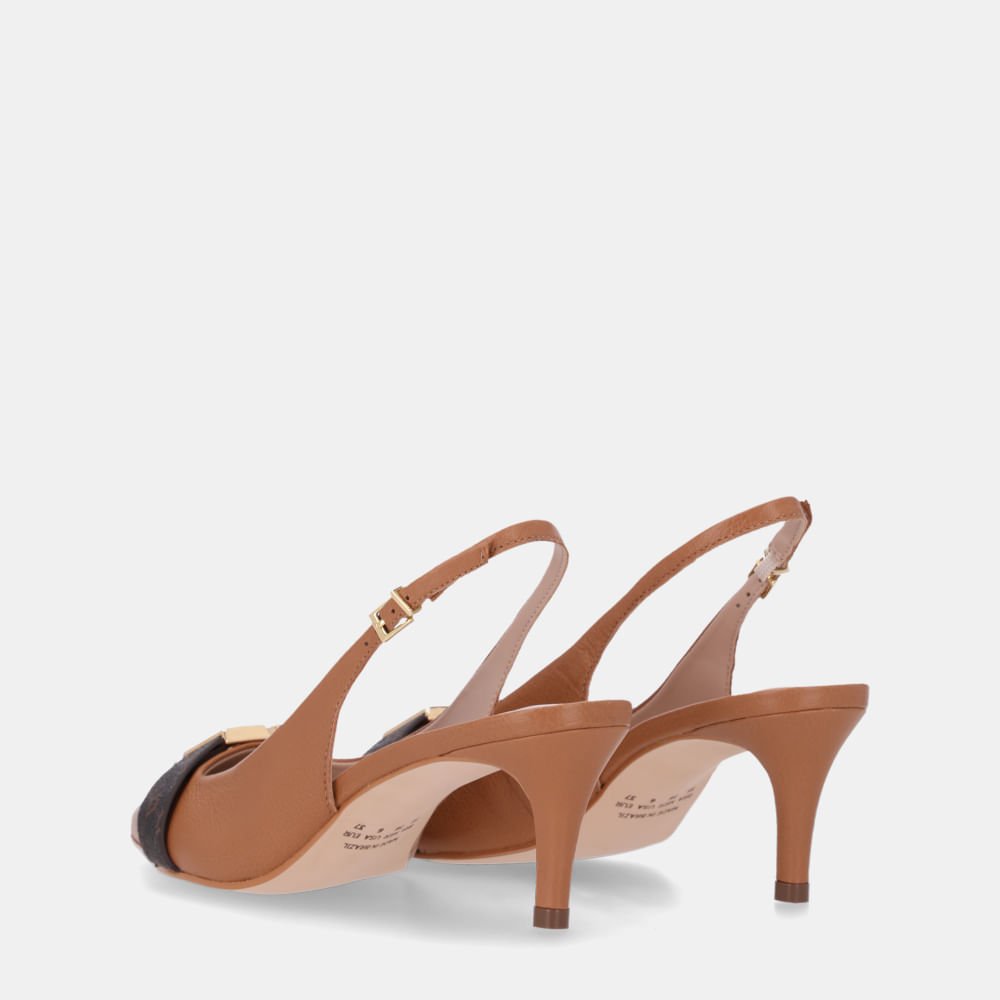Slingback Monograma Mocca - 80830007 Mocca 4