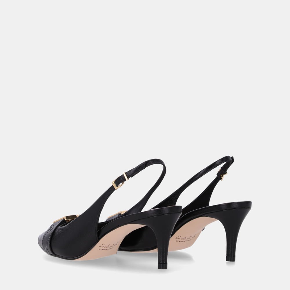 Slingback Lux Preto - 80830007 Preto 3