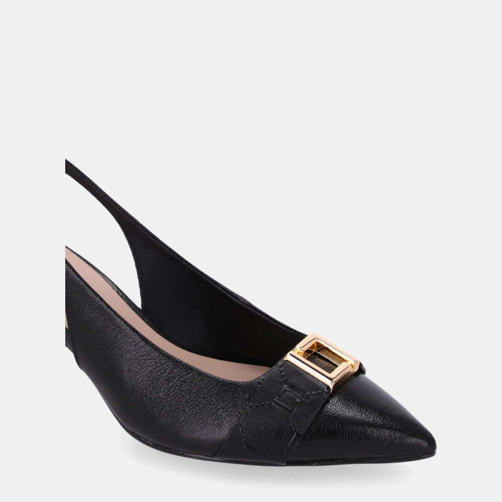 Slingback Lux Preto - 80830007 Preto 4