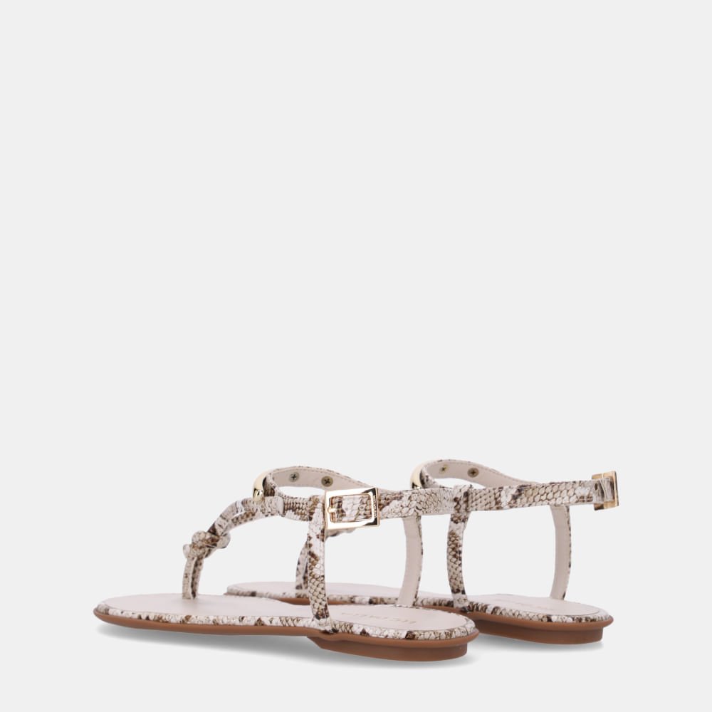 Sandália Rasteira Sun Snake Panna - 52217800 Panna 3