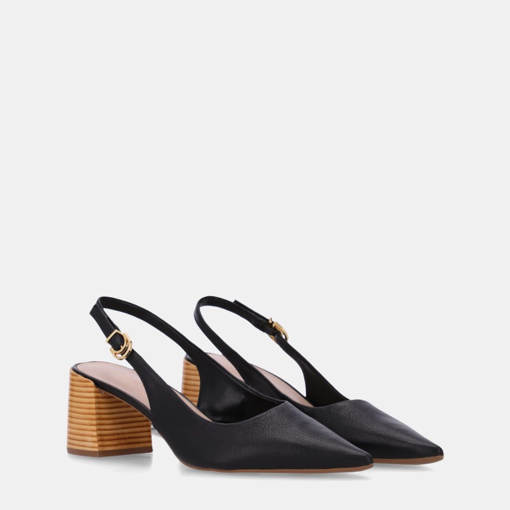 Slingback Saara Preto - 60330022 Preto 2