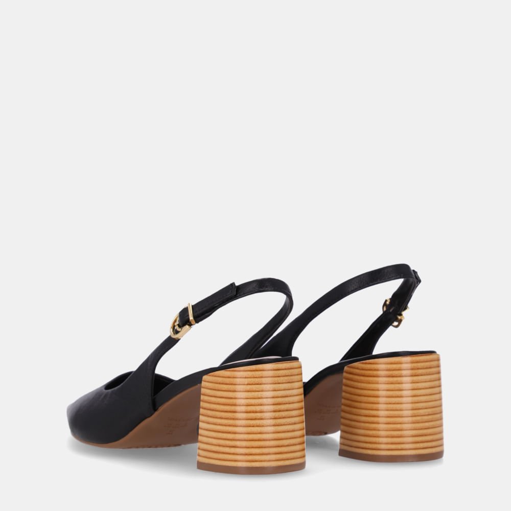 Slingback Saara Preto - 60330022 Preto 3