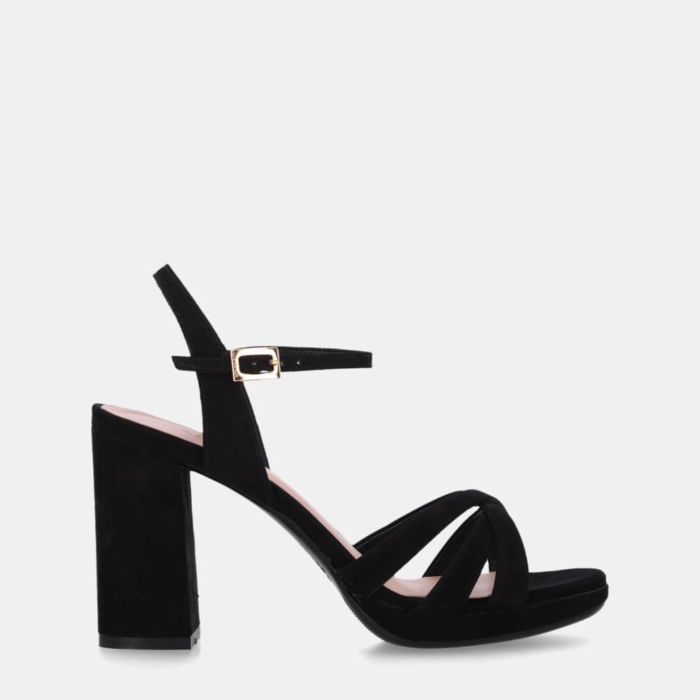 Sandália Salto Cervo Preto - 56730002