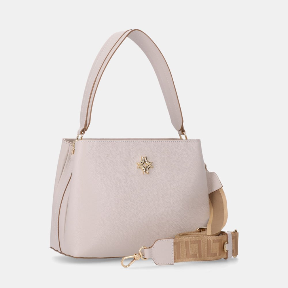 Bolsa Selena Tote Média New Ridge Panna - 2000616 Panna 3