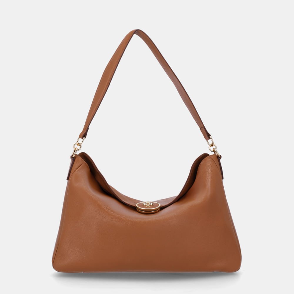 Bolsa Hobo Grande New Ridge Amêndoa - 2000724