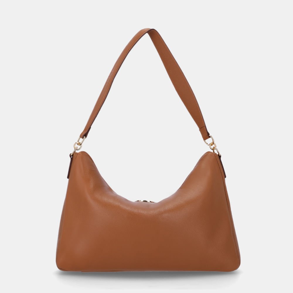 Bolsa Hobo Grande New Ridge Amêndoa - 2000724 Amendoa 2
