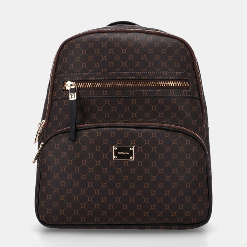 Mochila Grande Monograma Ll Mocca-10004924