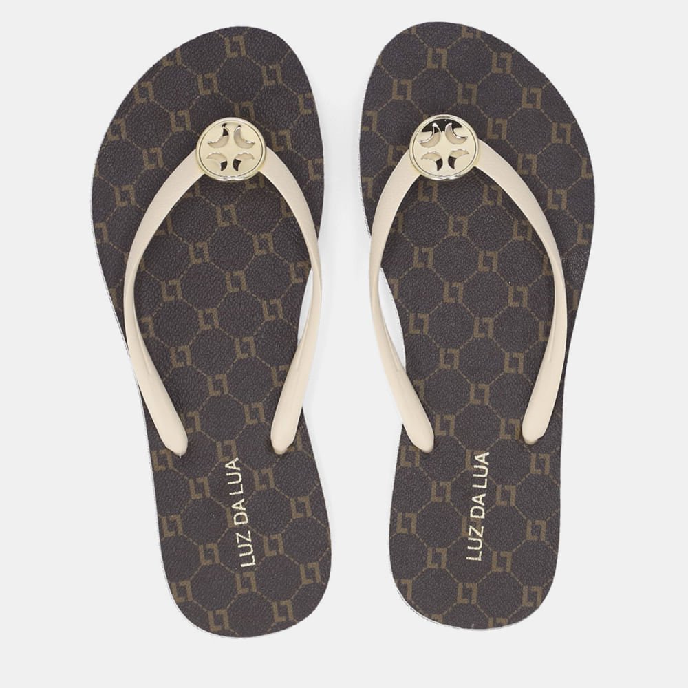 Chinelo Injetado Rubber Marfim - 60580001 Mocca 3