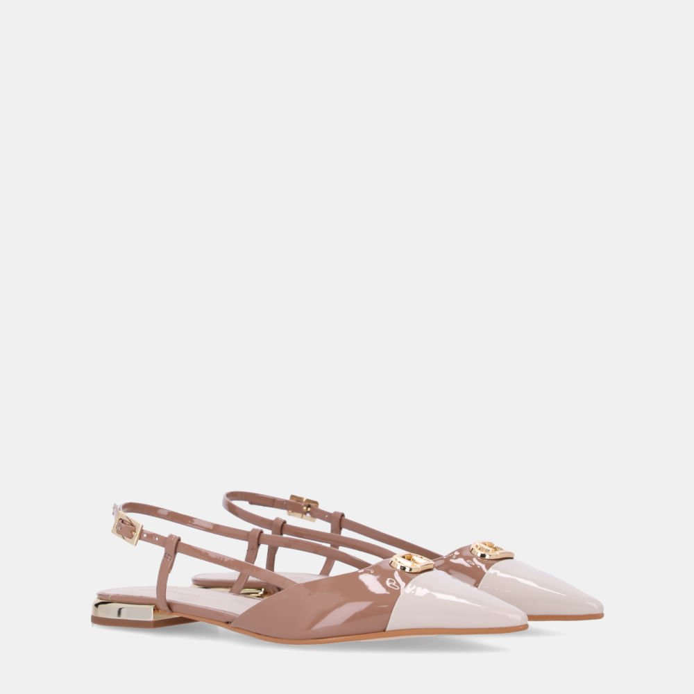 Slingback Verniz Pu Panna/ Verniz Pu Mousse - 80240025 Mousse 2